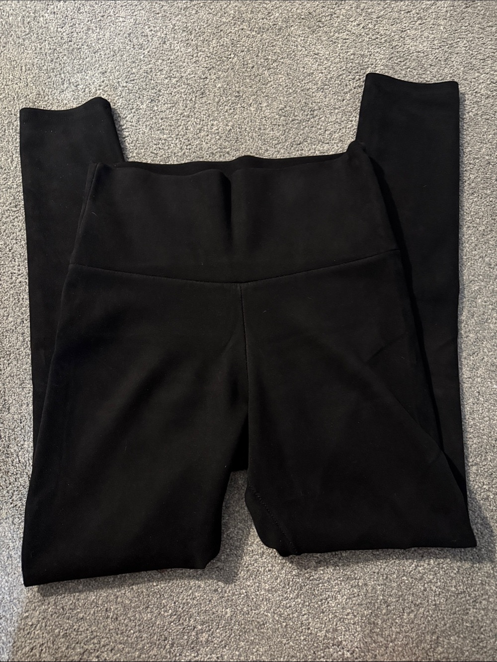 Akira Black High-Waist Suede Leggings